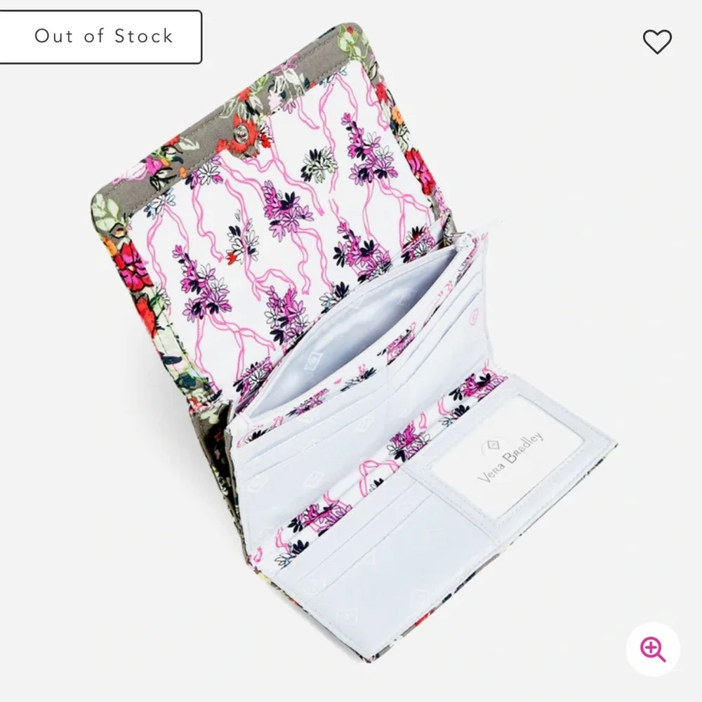 Vera Bradley RFID Trifold Clutch Wallet - Picture 4 of 8